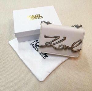 Beige Leather Crossbody Bag