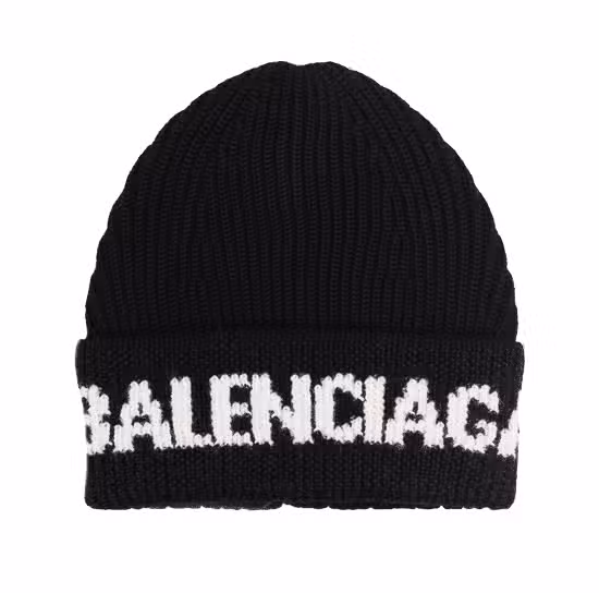 Black Beanie Hat With Logo