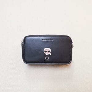 Black Leather Crossbody Bag