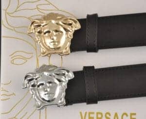 Schwarze Medusa-Gürtelschnalle