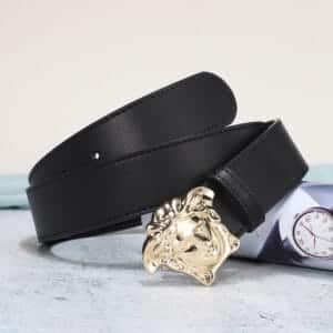 Schwarze Medusa-Gürtelschnalle