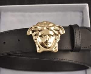 Schwarze Medusa-Gürtelschnalle