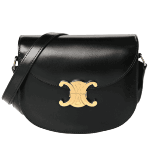 Celine Reps Shiny Calfskin Teen Besace Black