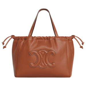 Celine Reps Small Cabas Drawstring Leather