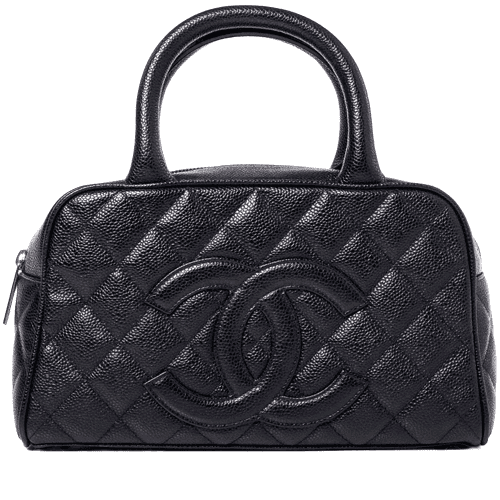 Chanel Reps Caviar Small Bowler Black