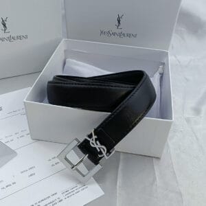 Ledergürtel mit Krokoprägung