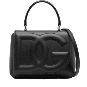 D&G Reps Logo Embossed Leather Tote Bag