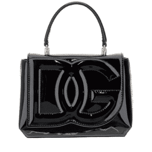 DG Reps Logo Top Handle Bag In Patent Leather