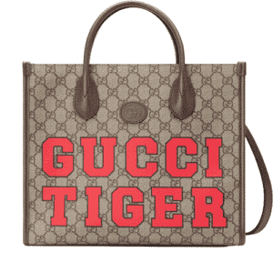 Small Canvas Gucci Reps Tiger Tote Bag