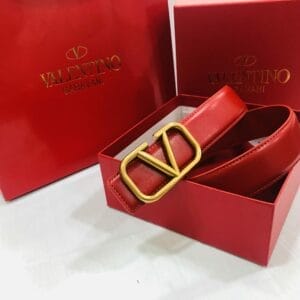 Gürtel mit Lederschnalle