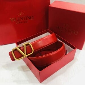 Gürtel mit Lederschnalle