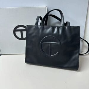 Medium Black Shopping Bag