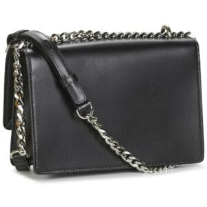 Mini Black Leather Crossbody Bag