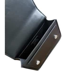 Mini Black Leather Crossbody Bag