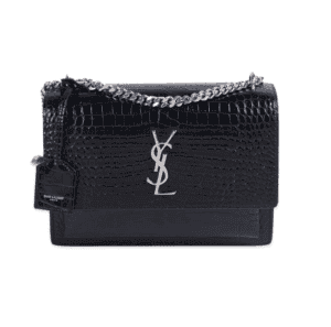 Sunset Bag With Crocodile Embossing