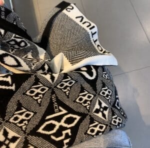 Women's Gray Wool Scarf