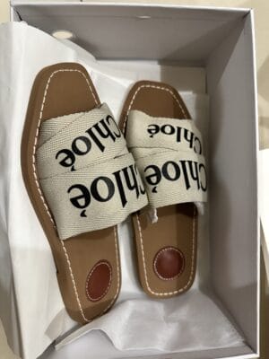 Woody Logo Slide Sandals