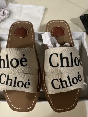 Woody Logo Slide Sandals