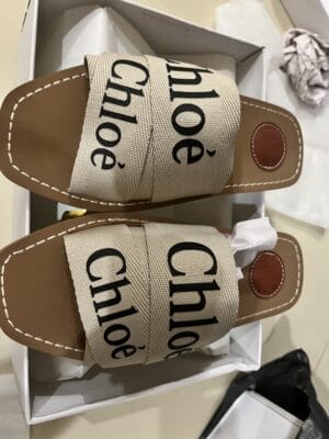 Woody Logo Slide Sandals