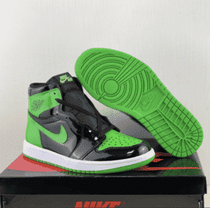 Air Jordan 1 Retro OG Patent Black Green