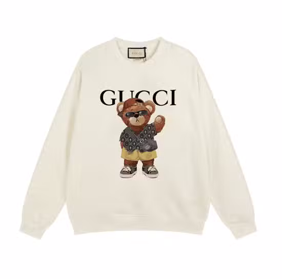 Beige GC Replica Sweatshirt with Bear Logo