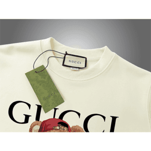Beige Gucci Replica Sweatshirt with Bear Logo