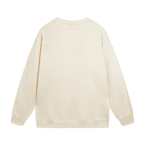 Beige Gucci Replica Sweatshirt with Red Logo