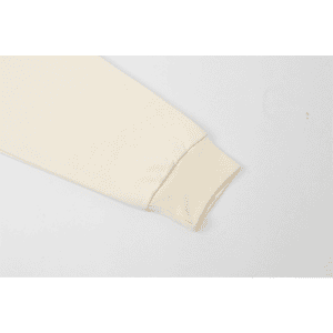 Beige Gucci Replica Sweatshirt with Red Logo