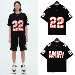 Black Amiri Replica Oversized T-Shirt