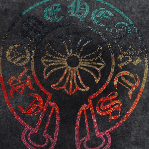 Black Chrome Hearts Reps Tie Dye T-Shirt