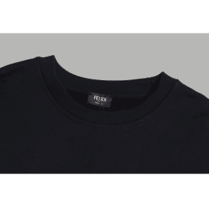 Black Fendi Sweatshirt with a Bag Logo