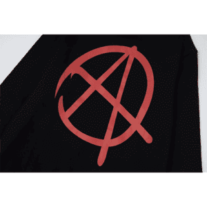 Black Gallery Dept Replica Sweatshirt with Anarchy