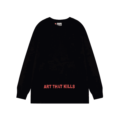 Black Gallery Dept Replica Sweatshirt with Anarchy