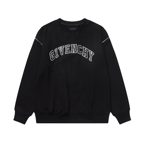 Black Givenchy Replica Oversized Sweatshirt