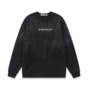 Black Givenchy Replica Sweatshirt with Star Sequins