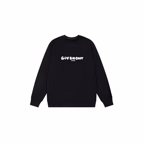 Black Givenchy Replica Sweatshirt with White Logo