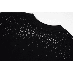 Black Givenchy Replica Sweatshirt with White Sequins