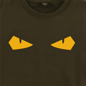 Brown Fendi Yellow Eyes Sweatshirt Replica