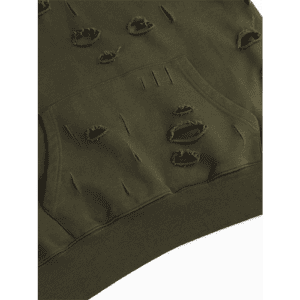 Green Givenchy Replica Destroyed Hoodie