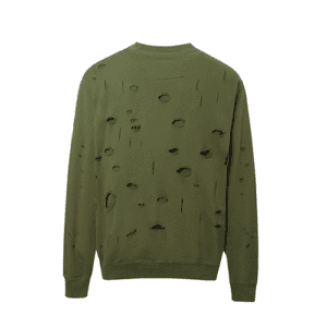 Green Givenchy Replica Destroyed Sweatshirt