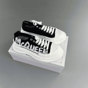 McQueen Graffiti Tread Slick Lace Up