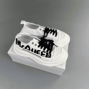 McQueen Graffiti Tread Slick Lace Up