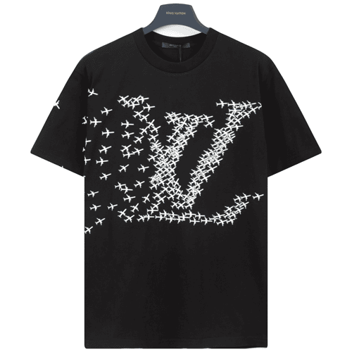 Black LV Reps Airplane Tee