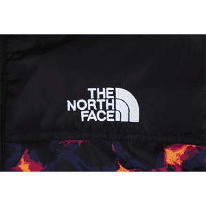The North Face Replica Short Black Marbled Down Jacket