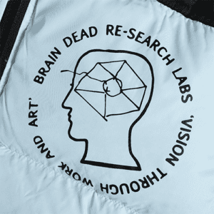 The North Face Replica x Brain Dead Blue Nuptse Jacket