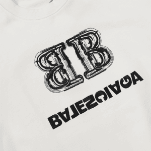 White Balenciaga Replica Oversized Sweatshirt