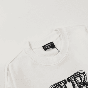 White Balenciaga Replica Oversized Sweatshirt