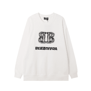 White Balenciaga Replica Oversized Sweatshirt