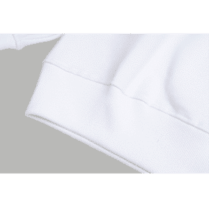 White Fendi Sweatshirt with Yellow Pocket