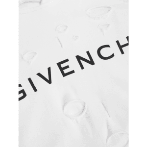 White Givenchy Replica Destroyed Hoodie